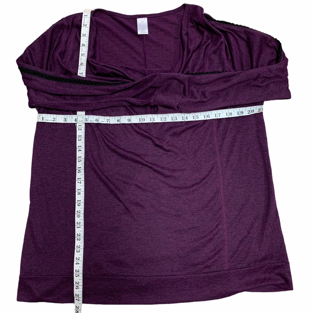 LIVI ACTIVE Purple light weight Long Sleeve Top Plus Size 14/16 - Picture 5 of 9